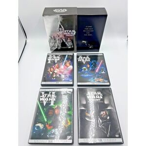 Star Wars Trilogy DVD 2004 4-Disc Set Widescreen IV V VI Very Good‎ Condition